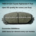 D1324 Almohadilla de freno Toyota Highlander